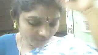 Tamil aunty boobs pressed by shop owner