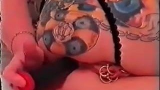 My sexy piercings pierced mature with pussy rings and tattoo
