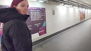 I meet a fan in the subway and he fucks me in a disused room