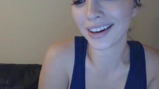 Beautiful Brunette Masturbates Her Yummy Pussy