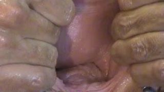 Double Fisting Deep Anal Dildo Deepthroat Swallowing Cum