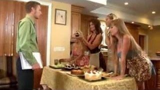 Mature Housewives Seduces Young Lucky Guy