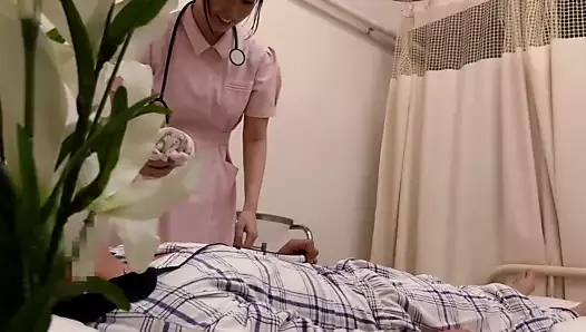 Asking an Angel in White to Stroke My Now-Exposed Dick in a Hospital Room -2