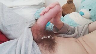 Jerking off and cumming on me