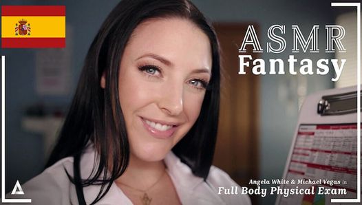 ASMR Fantasy - Full Body Physical Exam With Doctor Angela White! Spanish Subtitles - POV