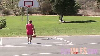 After Basketball, A Small Tits Teen Gets Fucked With A Facial