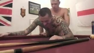 Tatted Fucking on Pool Table