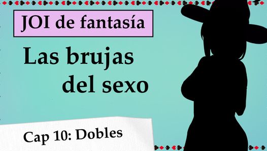 Spanish JOI, tu ama te exige una DP, las brujas del sexo.