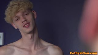 Athletic twink assfucked deeply by older guy