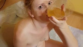 Wife swallow all my piss
