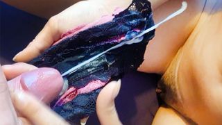 SniffyPanty - Offering my dirty panties for him to jerk and cum