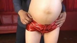 Yuri Pregnant Japanese in bondage