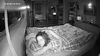 Nina and Kira in bed