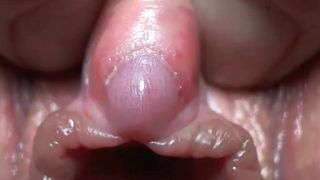 close up clit milky squirt