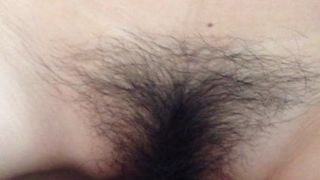 Fucking a Chinese Spread Hairy Pussy