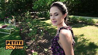 itsPOV - Anal fucking in the park with sexy stranger Alyssa Bounty
