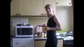 Yulia Tikhomirova - kitchen striptease