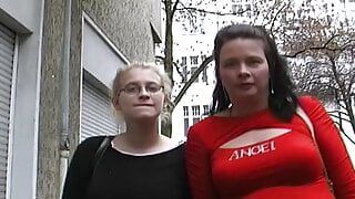 Super horny German lesbians playing with each others pussies