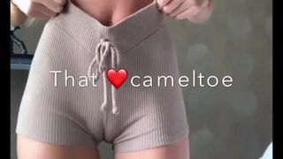 cameltoe, thighgap, thigh gap, tight shorts, big pussy lips,