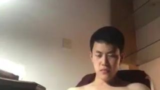 Chinese JO in chair smelling his sperm (1'13'')