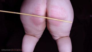 Big Ass Chubby PAWG Butt Caning & Orgasm For Step Sister