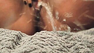 Horny pissing with a strong orgasm