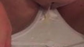 aftermath of cum in panty (looped)