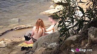 Picking up naked dudes – naked lakeside fun with Jade!