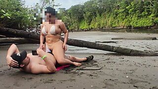 Fucking on the beach – WE WERE CAUGHT, but we keep fucking