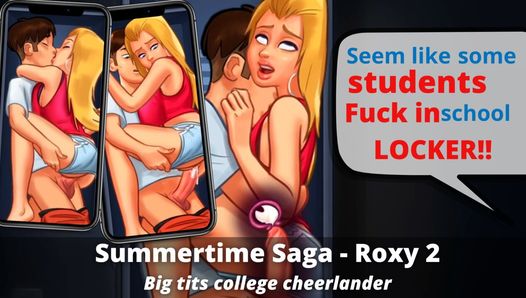 &quot;Hey! Stop fucking hiding in the college locker!&quot; - Summertime Saga - Roxy 2