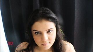 My stepsister gives me her pussy for my silence – she is a webcam model (part 2) – porn in Spanish