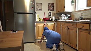 Arab Cleaning Maid Forgot To Clean Something Important