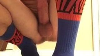 Big Cock Cumshot on Socks