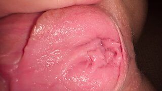 Hot close up pussy masturbation, real teen orgasm