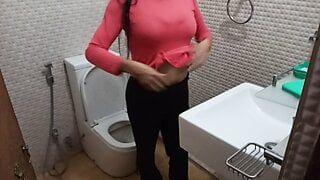 Sexy Miya Undress pee and bathing in Home recorded by Hubby