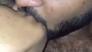 Sister is sucking brother's dick