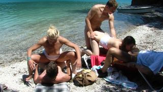 real public German beach orgy
