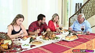 Step Moms Bang Teens - Naughty Family Thanksgiving