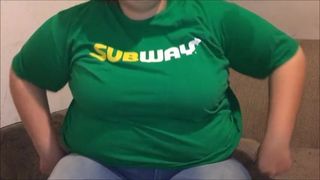 Subway Girl Gets Breeded By A Custom Deep Pussy Creampie
