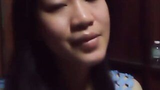Asian playing alone at home, solo, homemade