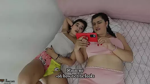 Бисексуальные сводные сестры возбуждаются за просмотром видео с лесбиянками - порно на испанском