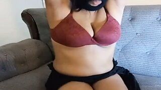 Movie Actress Miya showing beautiful big boobs and wet juicy pussy and masturbating Hard in Webcam session at Night