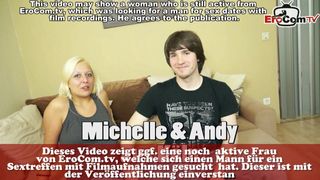 German chubby blonde girlfriend – couple’s first casting