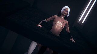 Yaoi Femboy - Kaze Fucked to Another Femboy through the wall In The Warehouse