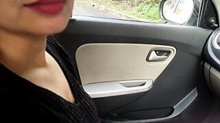 Blackmailing and fucking my gf outdoor risky public sex with ex bf Hot sexy ex girlfriend ki chudai in lockdown in Car