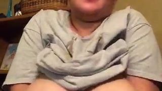Big Tits Amateur in Bed Shaking Tits 2