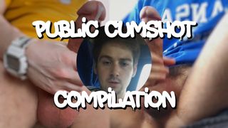 HUGE Public Jerk Off and Cumshot Compilation - Anguish Gush