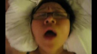 Chubby Asian in Lingerie gets fucked hard