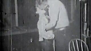 Old Man gets a Blowjob from a Girl (1950s Vintage)