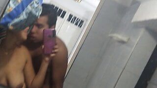 fucking in the bathroom with my black lover while cuckold hubby went to buy beer